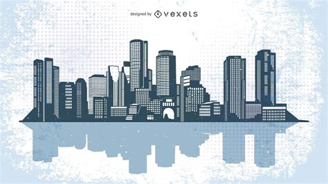 Ilustração De Skyline De Cidade Urbana Baixar Vector