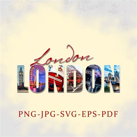 London, London Svg Digital, London Png Download Instant Digital ...