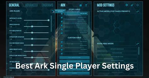 Best Ark Single Player Settings Nerd Lodge