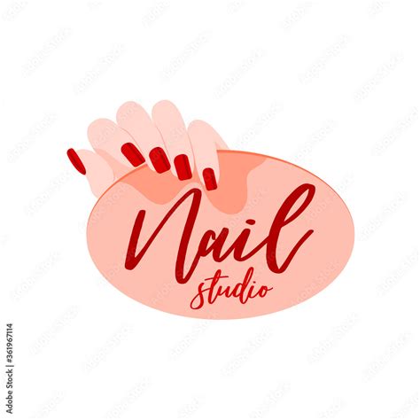 Manicure Logo Image Stock Vector | Adobe Stock