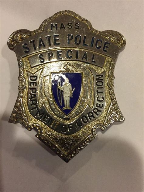 Massachusetts State Police Department Of Correction Special Officer