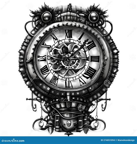 Steampunk Clockwork Universe Generative Ai Stock Illustration