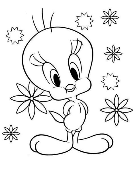 Cute Tweety Bird Coloring Pages