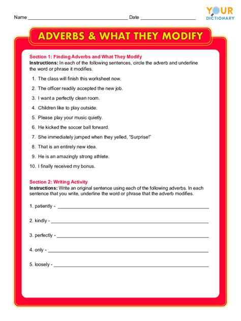 Fillable Online Adverbs Super Teacher Worksheets Fax Email Print Pdffiller