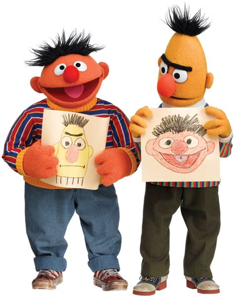 Sesame Street On Twitter Bert And Ernie As A Couple 600x751 Png Download