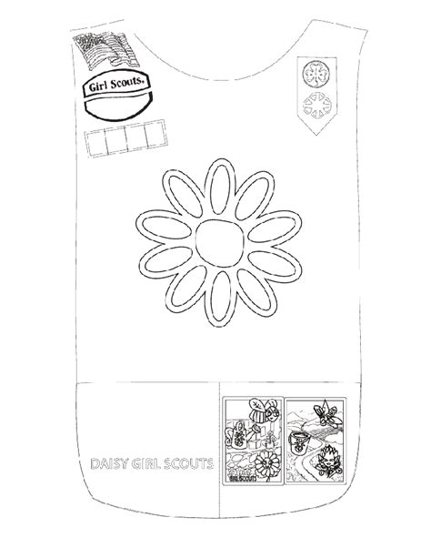 Girl Scout Daisy Coloring Page Coloring Home