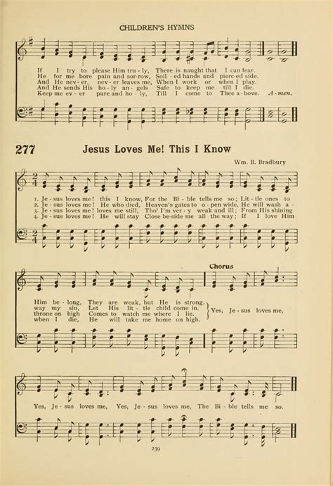 The Church School Hymnal 277 Jesus Loves Me This I Know