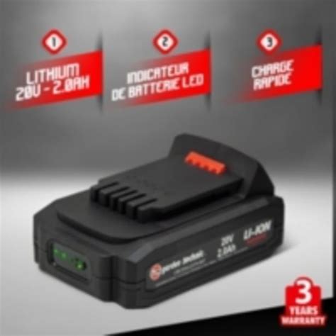 Promo Batterie Lithium 20v 2 Ah Elem Garden Chez E Leclerc Brico