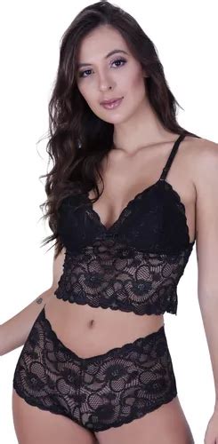 Espera Marido Conjunto Lingerie Renda Sensual Sexy Atacado