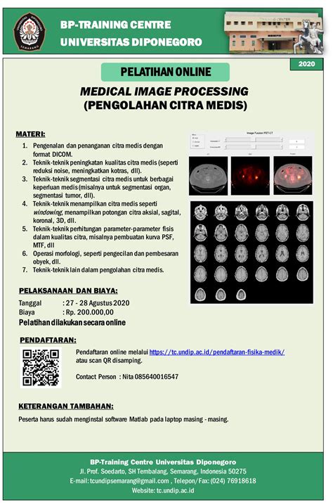 Pelatihan Medical Image Processing UU Training Consulting Undip