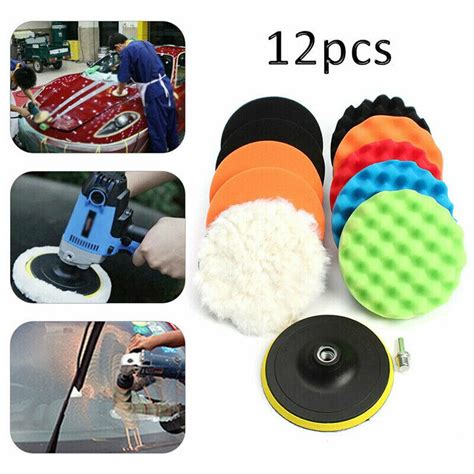 Auto Polijsten Pad Kit Afwerking Accessoires 12 St Grandado