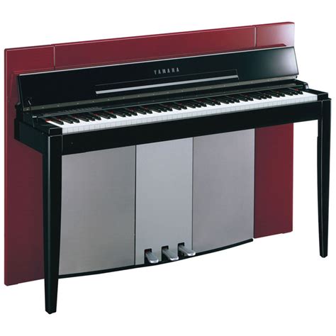 Yamaha F02 Modus Digital Piano Polished Red Bench At