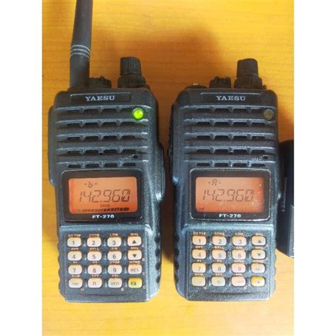 Jual HT YAESU FT270 VHF HARGA BORNGAN DUA UNIT 1200K Shopee Indonesia