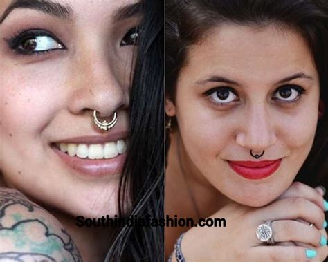 How to wear the nose pin that suits your face / Nose Ring Trend