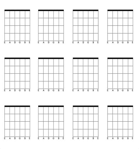 Guitar Chord Chart Templates 12 Free Word Pdf Documents Download