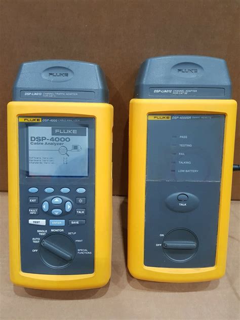 Fluke DSP 4000 Cable Analyzer And DSP 4000SR Smart Remote W DSP LIA013