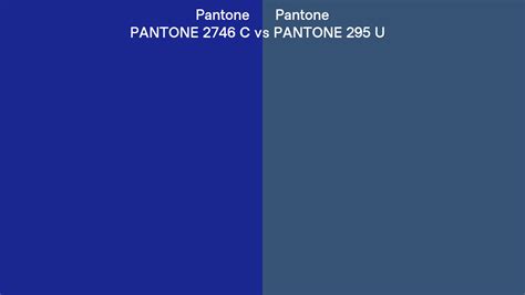 Pantone 2746 C Vs Pantone 295 U Side By Side Comparison