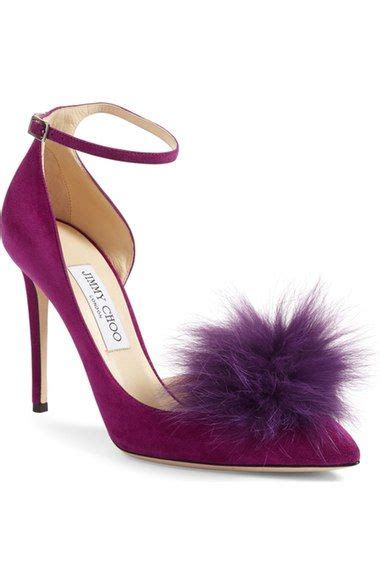 Jimmy Choo Rosa Pump With Genuine Fox Fur Pom Charm Women Modesens