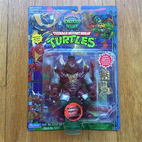 Wave Tmnt Warrior Bebop Mint On Card Unpunched From Mirage