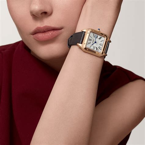 Santos Dumont Replique Montre Grand Mod Le Mouvement De Quartz En Cuir