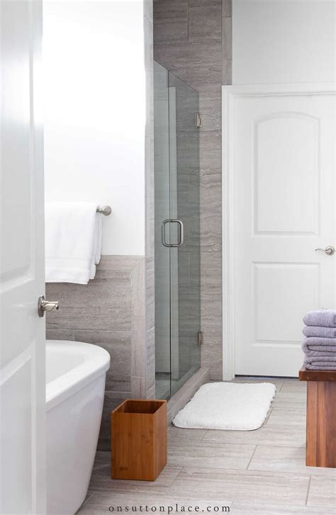 Gray and White Bathroom Ideas - On Sutton Place