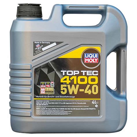 Liqui Moly Top Tec 4100 5W 40 5W40 5W40 motorolaj 4lit vásárlás