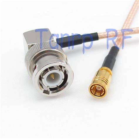 8in 8 BNC Male Right Angle To SMB Female Jack RF Adapter Connector