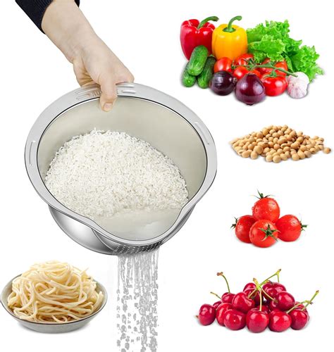 Amazon Rice Washer Strainer Bowl In Washing Bowl For Quinoa