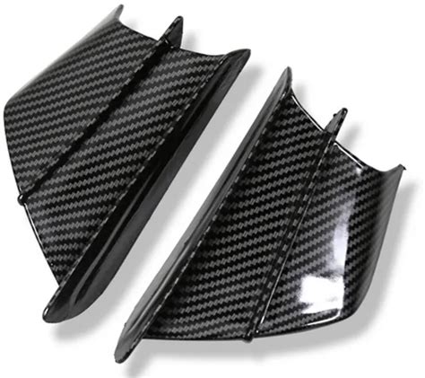 Pair Aerodynamic Wings Winglets Air Deflector Spoiler For Motorcycle