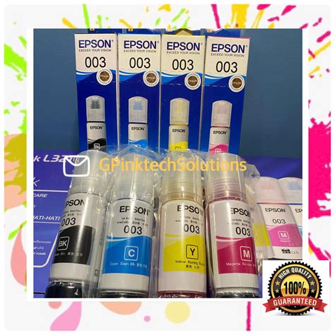 Epson Ink 003 W Box L3110 L3150 L5190 L3210 L3250 L5290 Lazada Ph