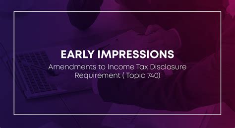 Amendments To Income Tax Disclosure Requirements Uniqus