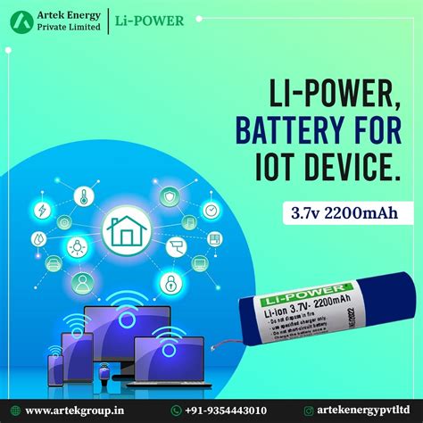 Lithium Ion Battery For Iot Devices