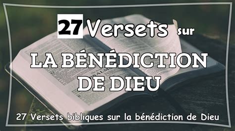 27 Versets Bibliques Sur La BÉnÉdiction De Dieu Youtube