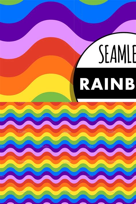 Seamless Rainbow Wave Pattern – MasterBundles