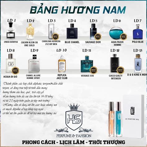 Nước Hoa Nam LD Pháp [ 13 MÙI HƯƠNG - CHÍNH HÃNG ] - Tinh Dầu thơm LD ...