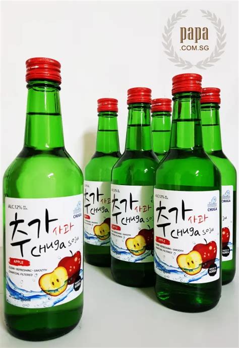 Chuga Korean Soju Apple 12 Abv 6 Bottles X 360ml Bottle Lazada