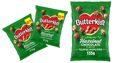 Butterkist Launches Hazelnut Chocolate Flavour