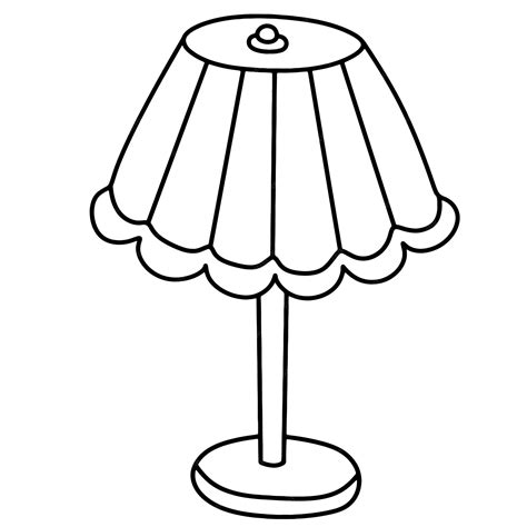 Premium Vector Lamp Furniture Cartoon Doodle Kawaii Anime Coloring Page Cute Illustration