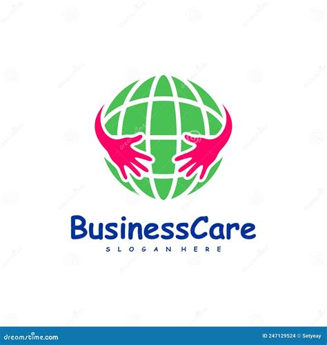 World Care Logo Design Vector Icon Symbol Stock Illustration