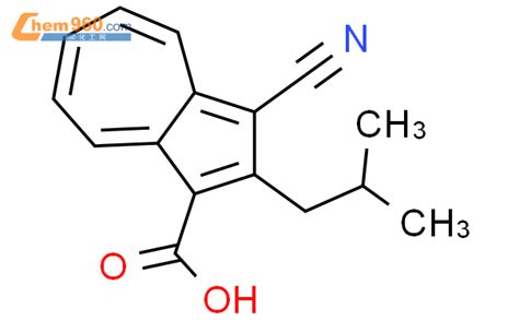 819884 04 3 1 Azulenecarboxylic acid 3 cyano 2 2 methylpropyl 化学式结构