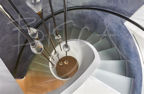 Modern Glass Staircase Feature Treads Bisca Staircase Design