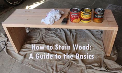 How To Stain Wood A Basic Step By Step Process Home Design