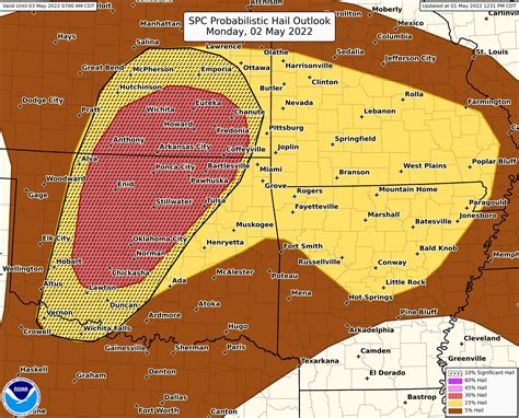 Nws Storm Prediction Center On Twitter An Enhanced Risk Level 3 Out Of 5 Of Severe Storms Is