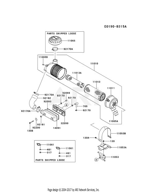 Kawasaki Fd731v Es04 4 Stroke Engine Fd731v Parts Diagram For Air Filter Muffler