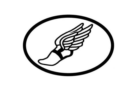 Track And Field Winged Foot Logo Logodix