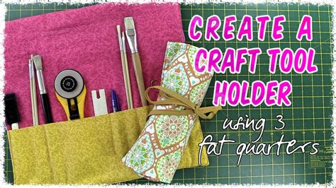 EASY To Make Sewing Tools Artist Brush Roll Up Holder Tutorial YouTube