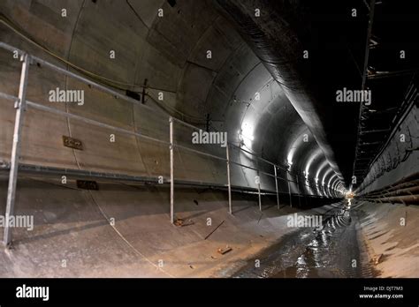 The construction site of a subway tunnel Stock Photo - Alamy