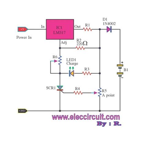 Volt Lead Acid Battery Charger Circuit Diagram V Lead A