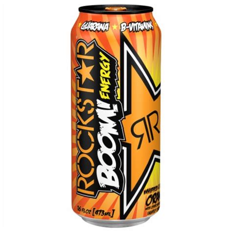 Rockstar Boom Whipped Orange Flavored Energy Drink 16 Fl Oz Kroger