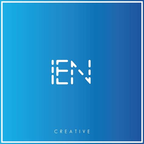 IEN Premium Vector Último diseño de logotipo Creativo Logotipo